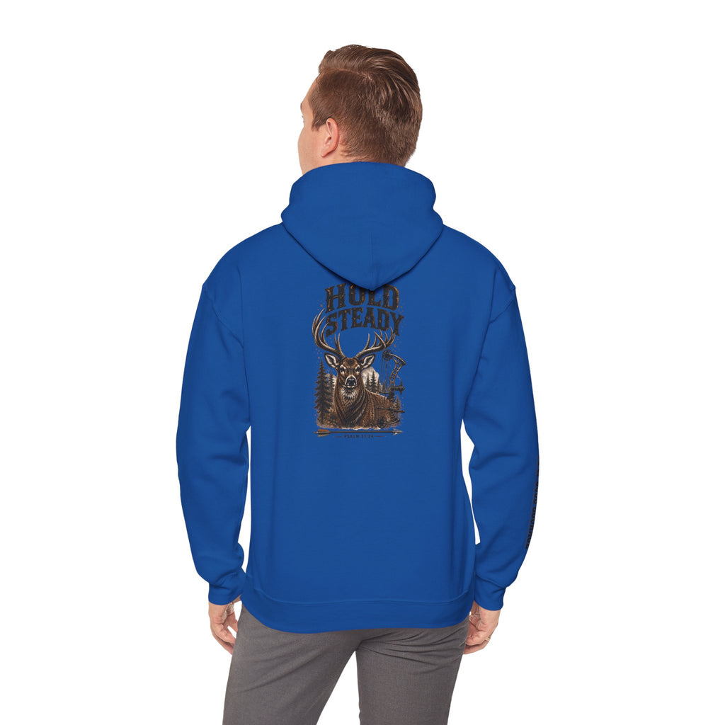 Hold Steady Hunting Hoodie Sweatshirt | Be of Good Courage | Psalm 31:24
