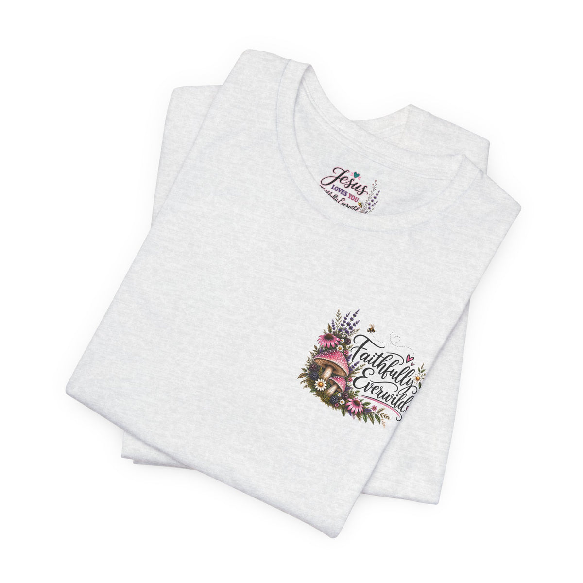 Mushrooms Can Grow Through The Mess Tee | Romans 5:3-4 Faith Shirt