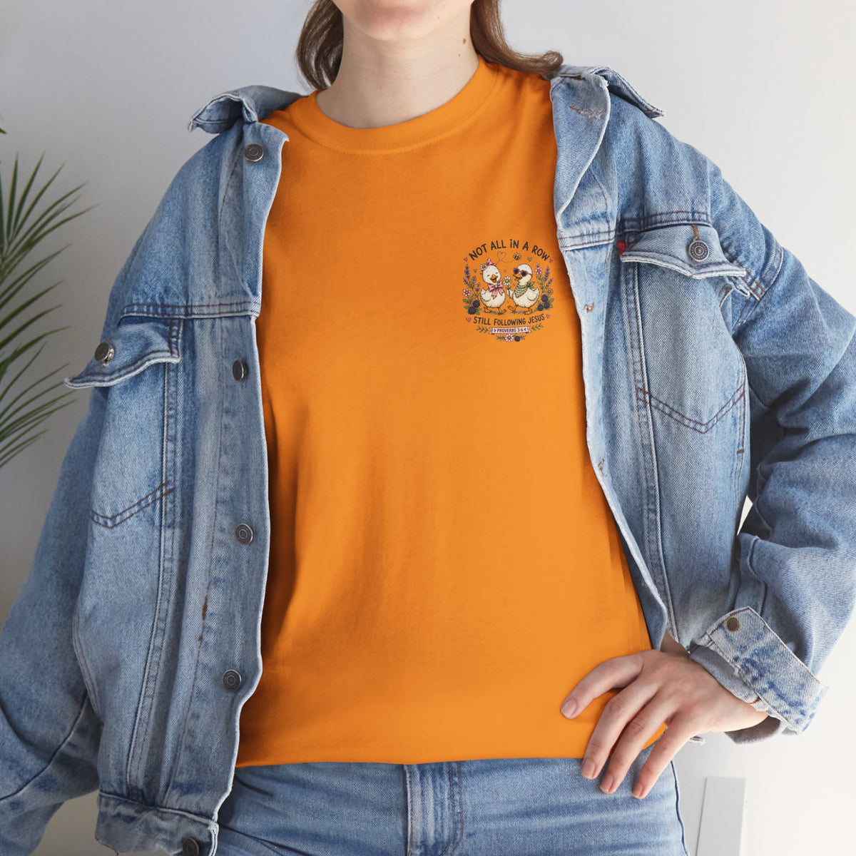Not All in a Row, Still Following Jesus Duck T-Shirt