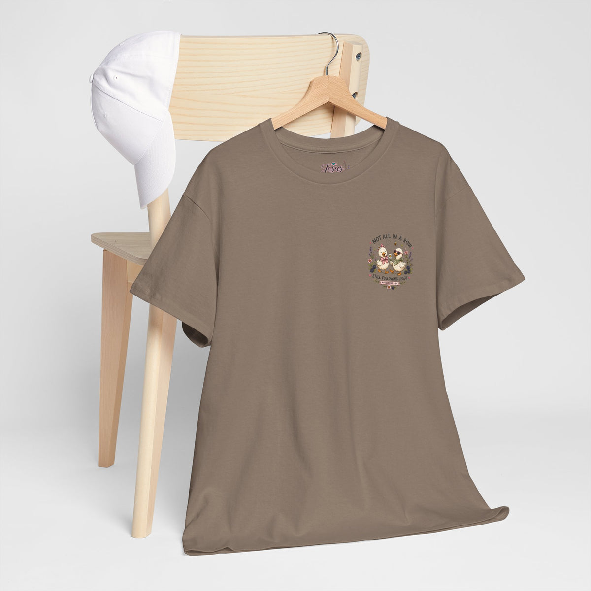 Not All in a Row, Still Following Jesus Duck T-Shirt