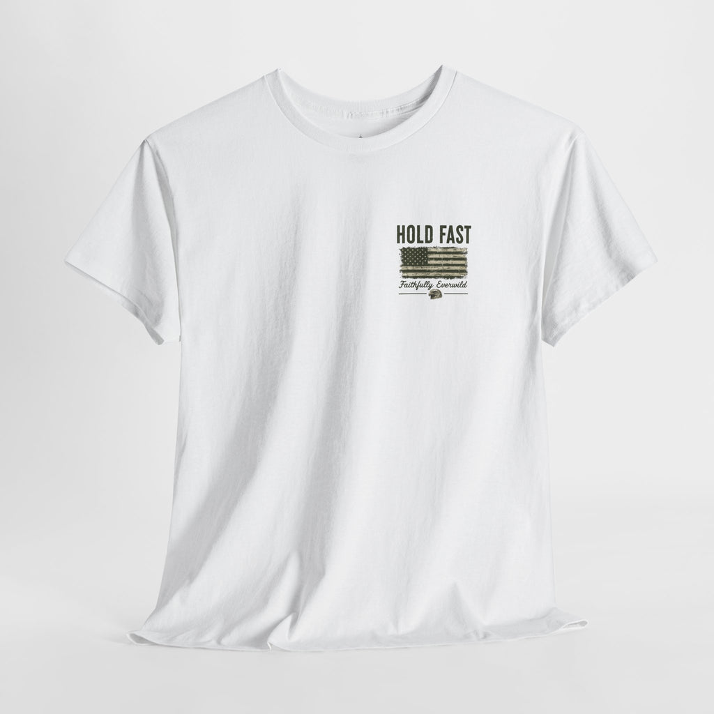 Never Give Up the Fight – Hold Fast Men’s Graphic Tee – Hebrews 10:23