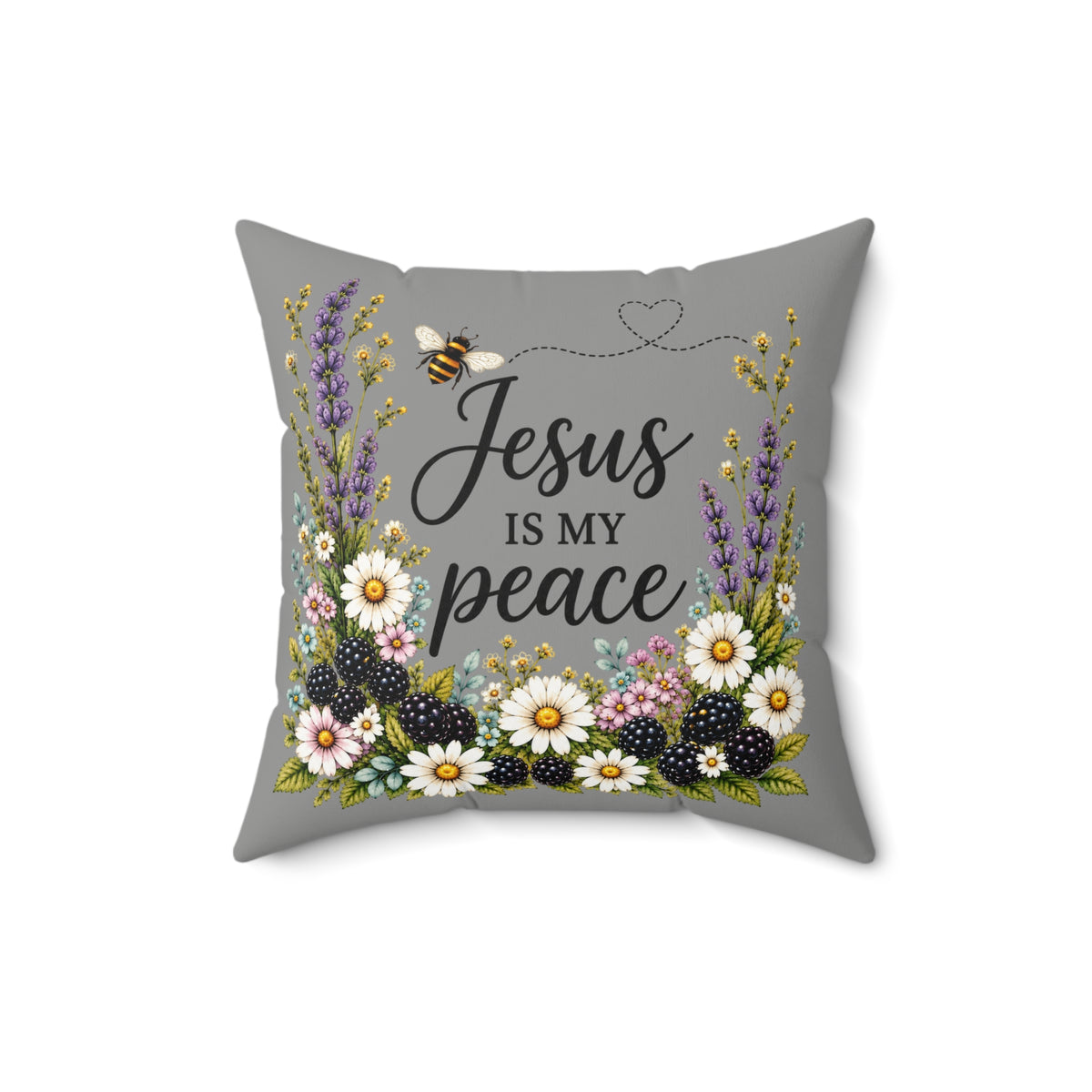 Jesus Is My Peace Double-Sided Faith Pillow | John 14:27 KJV