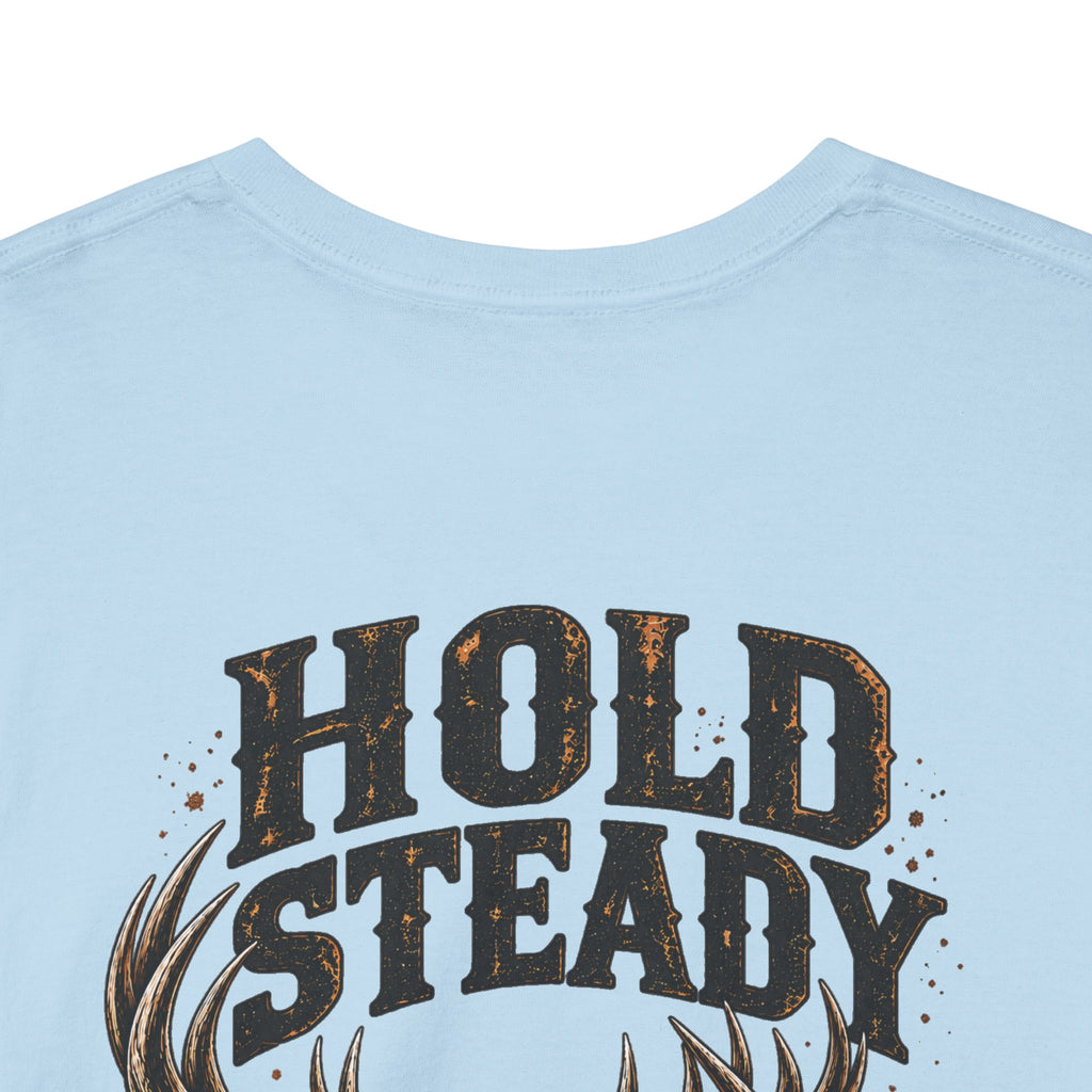 Hold Steady Bow Hunting Tee | Psalm 31:24