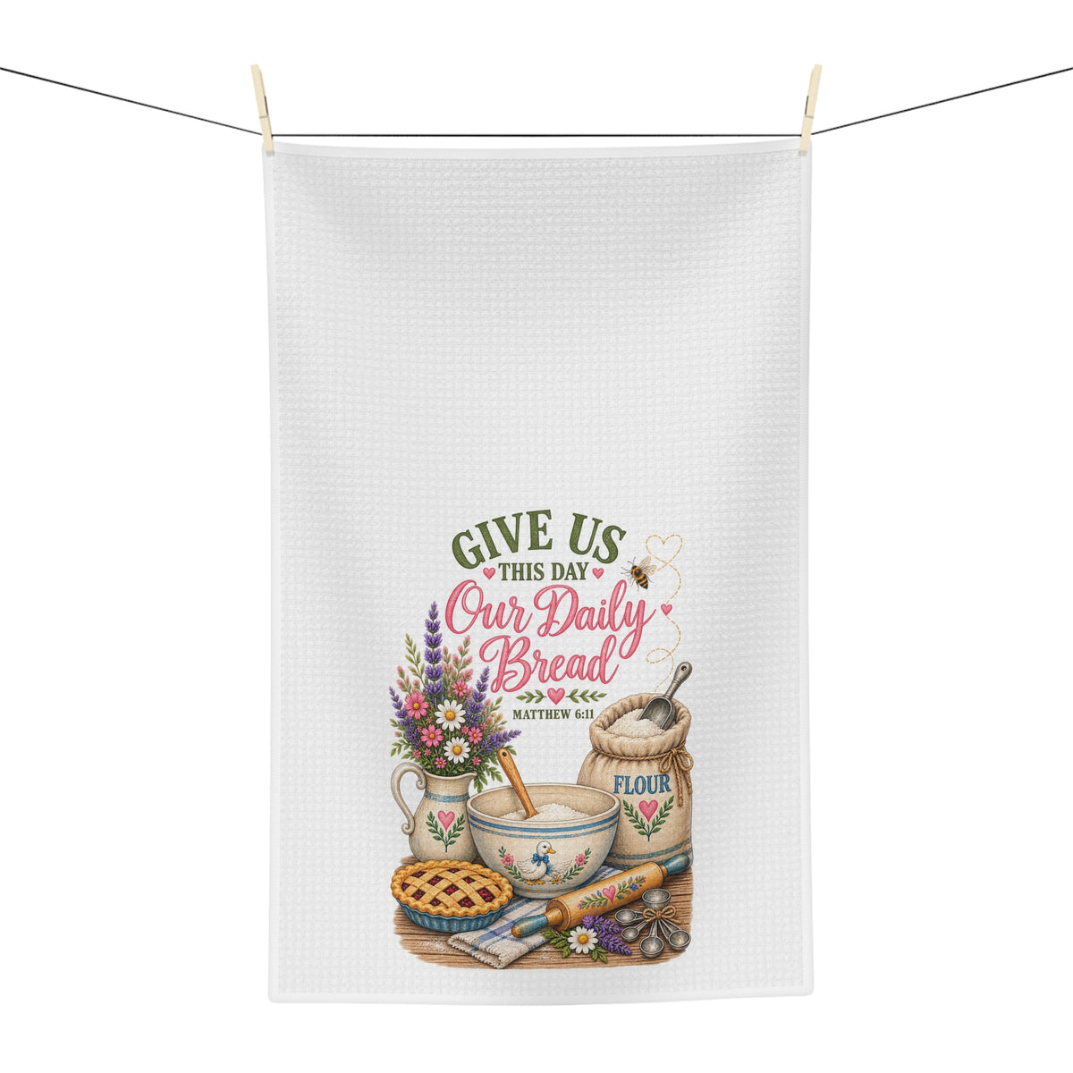 Seasoned With Grace Tea Towel | Colossians 4:6 🌸🐝