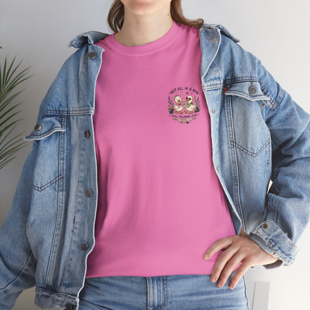 Not All in a Row, Still Following Jesus Duck T-Shirt