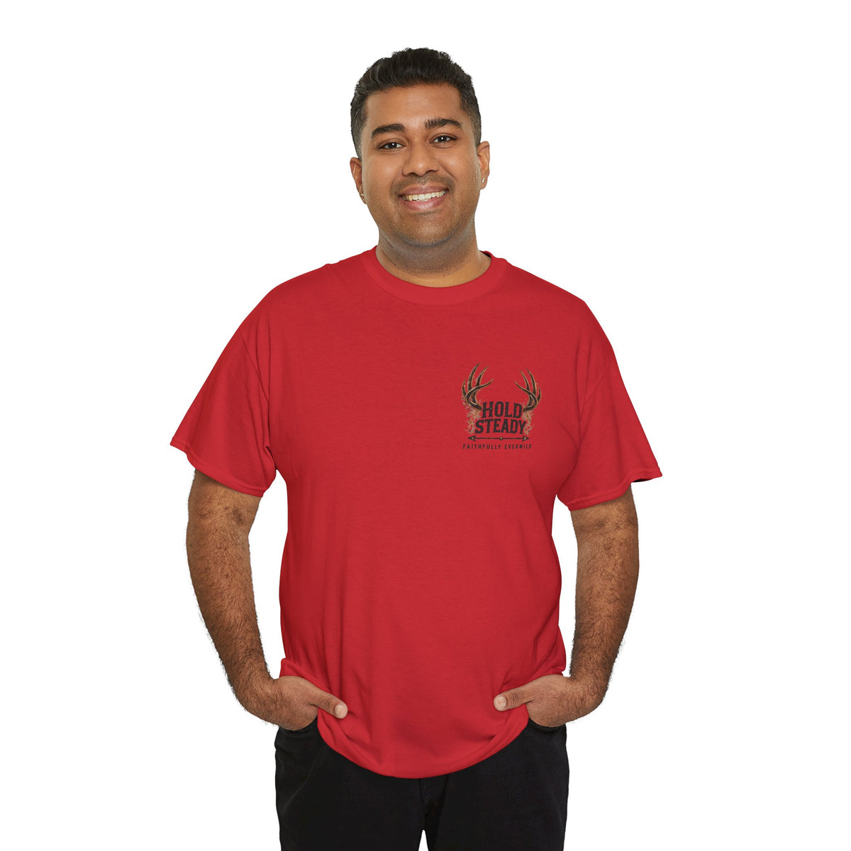 Hold Steady Bow Hunting Tee | Psalm 31:24