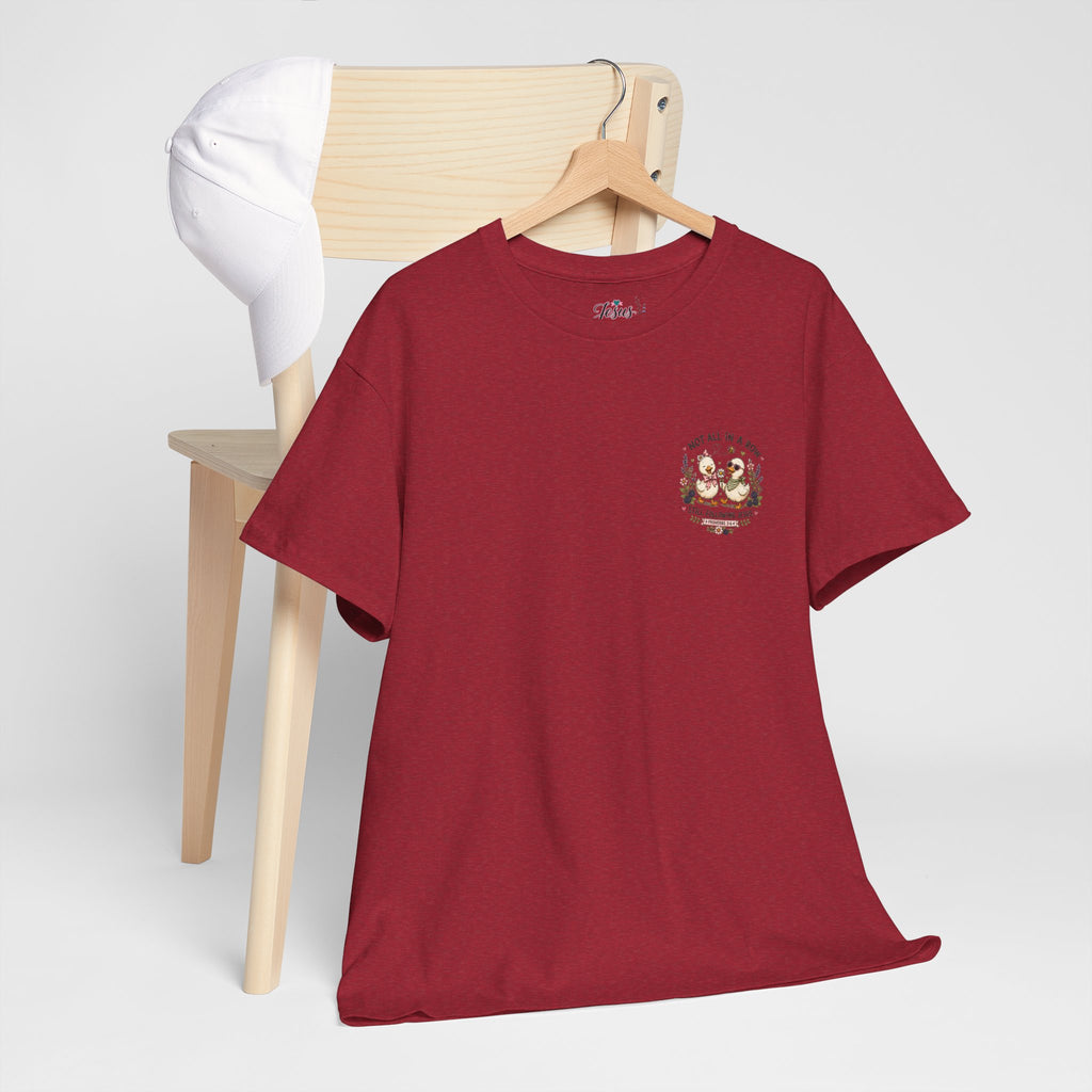 Not All in a Row, Still Following Jesus Duck T-Shirt