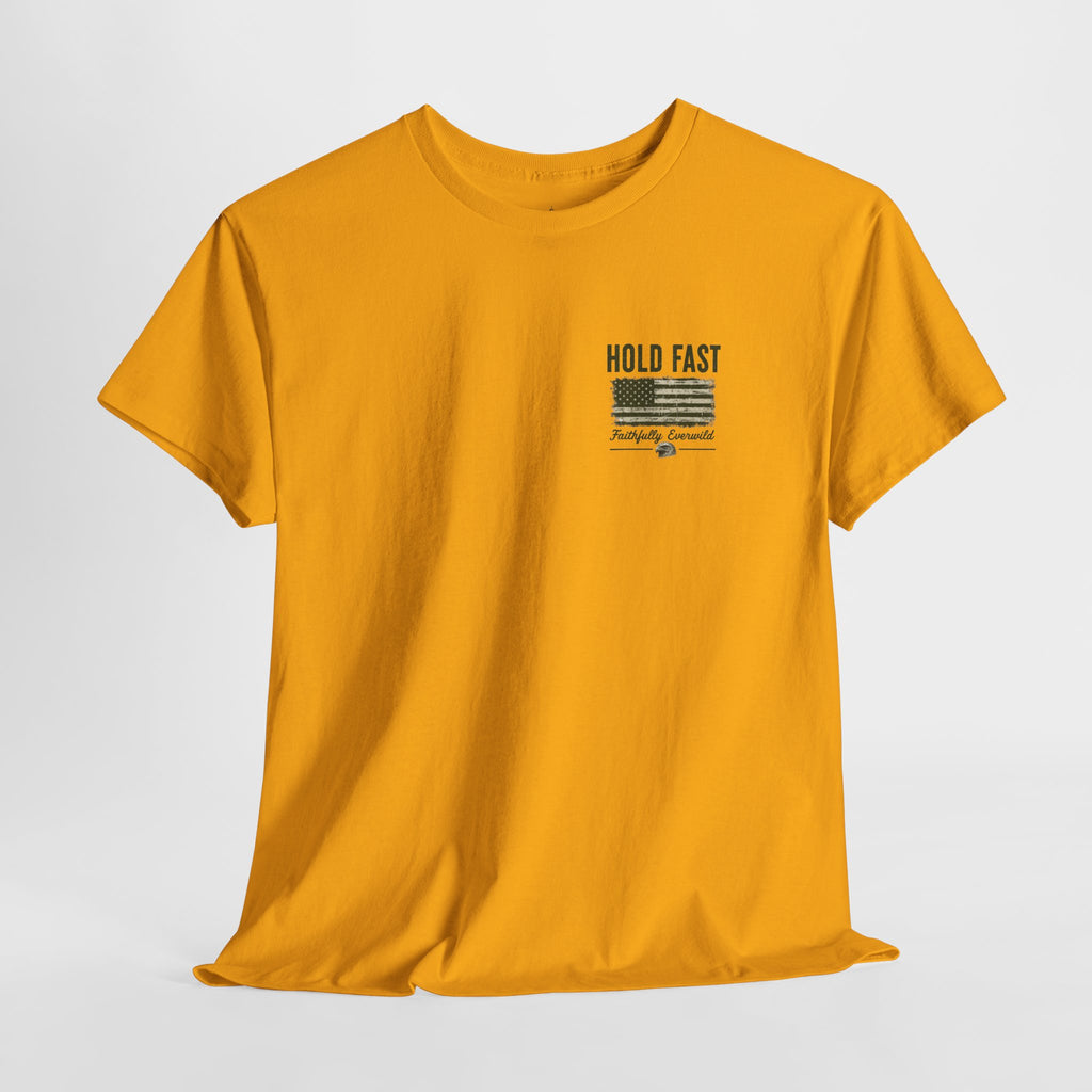 Never Give Up the Fight – Hold Fast Men’s Graphic Tee – Hebrews 10:23