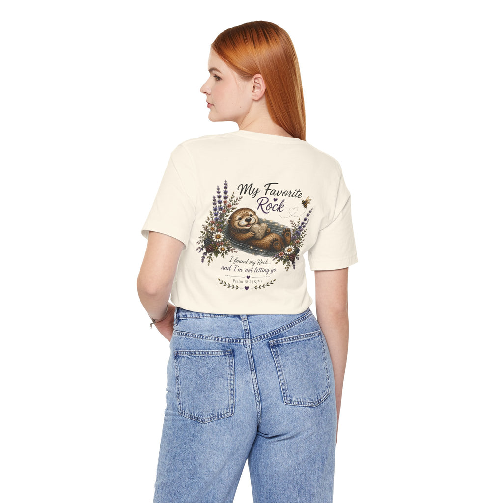 My Favorite Rock Otter Faith Shirt – Psalm 18:2 KJV