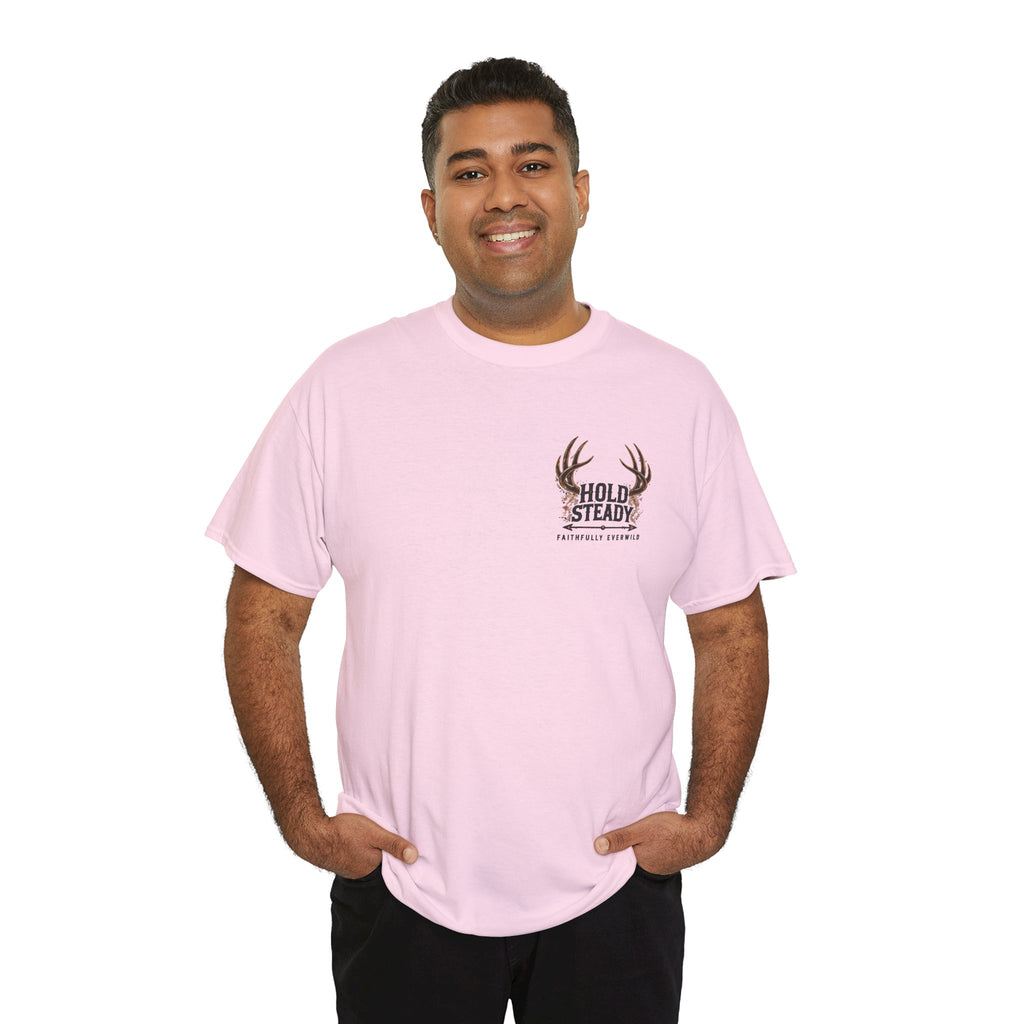 Hold Steady Bow Hunting Tee | Psalm 31:24