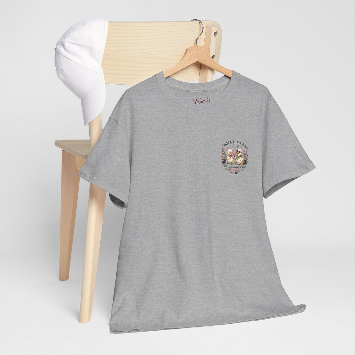 Not All in a Row, Still Following Jesus Duck T-Shirt