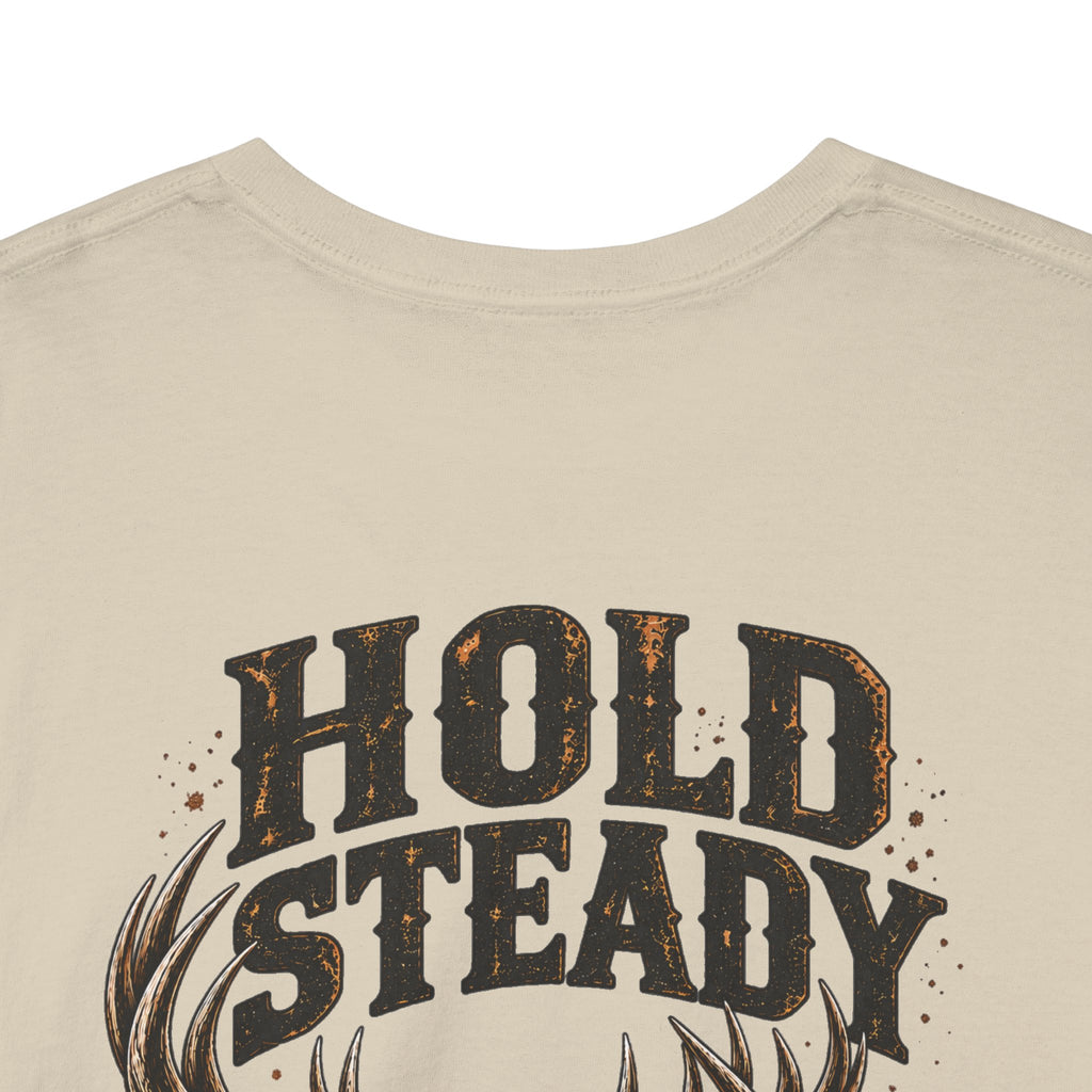 Hold Steady Bow Hunting Tee | Psalm 31:24