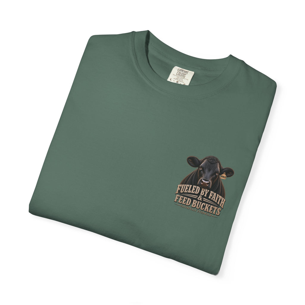 Fueled by Faith & Feed Buckets – Philippians 4:19 Angus Tee
