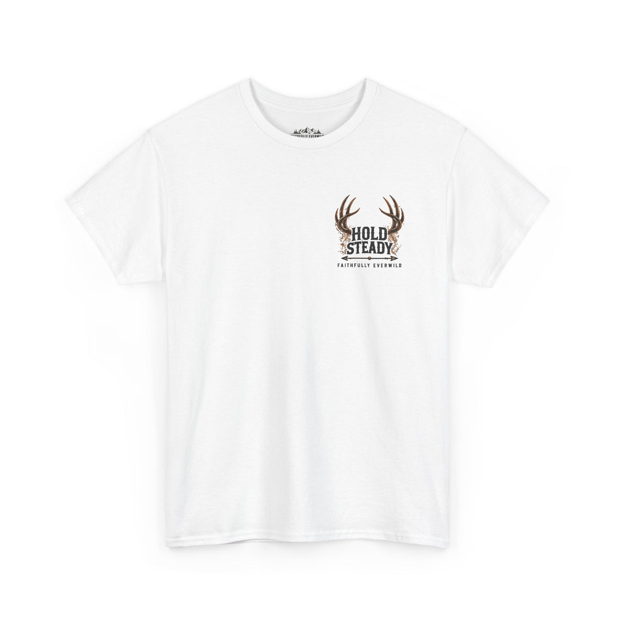 Hold Steady Bow Hunting Tee | Psalm 31:24
