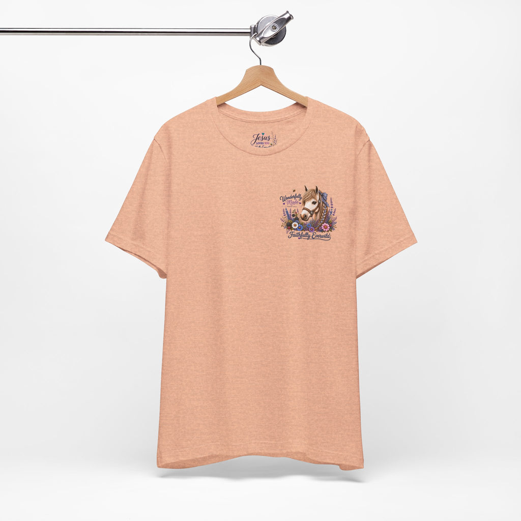 Wonderfully Made • Stand Out for His Glory Horse Tee | Psalm 139:14