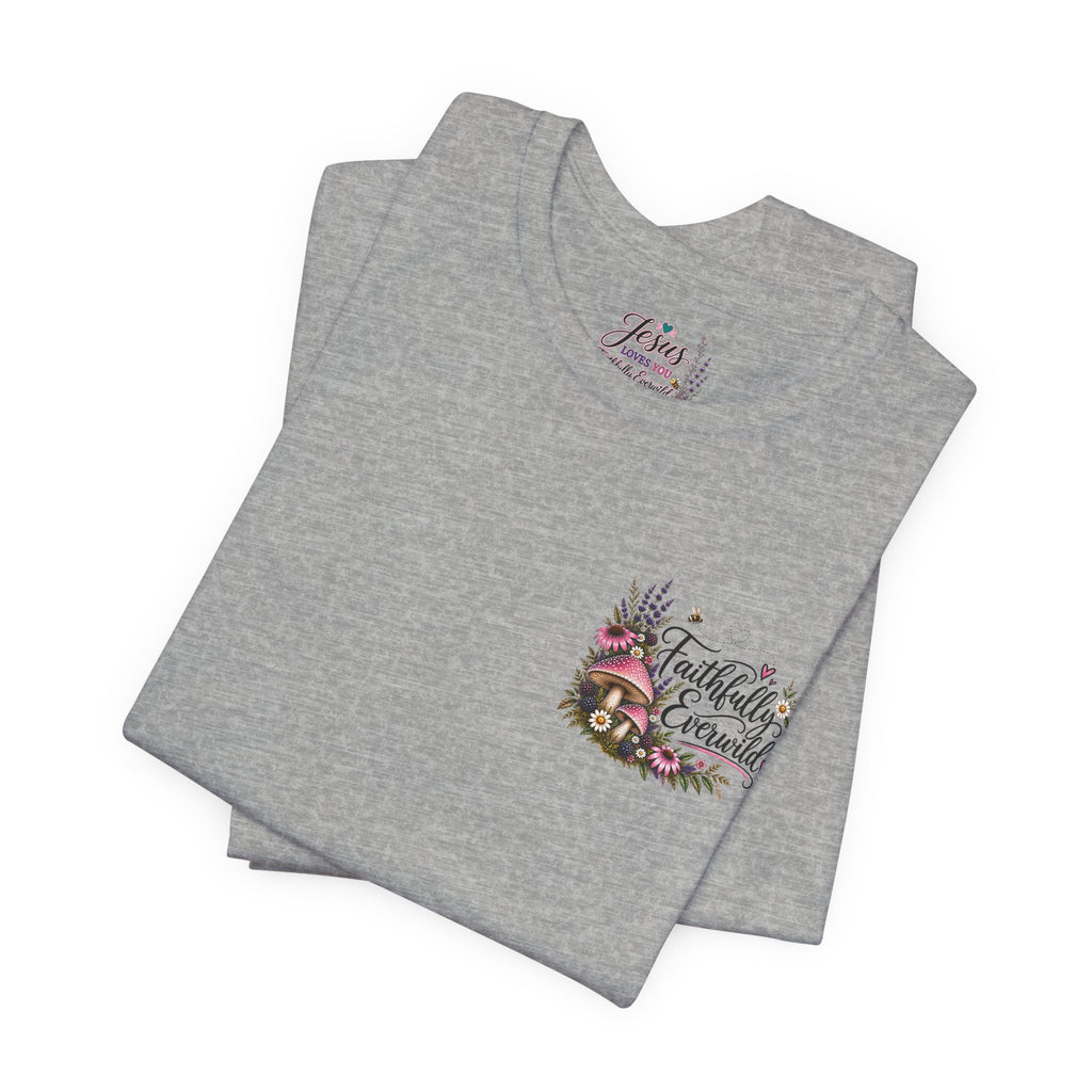 Mushrooms Can Grow Through The Mess Tee | Romans 5:3-4 Faith Shirt