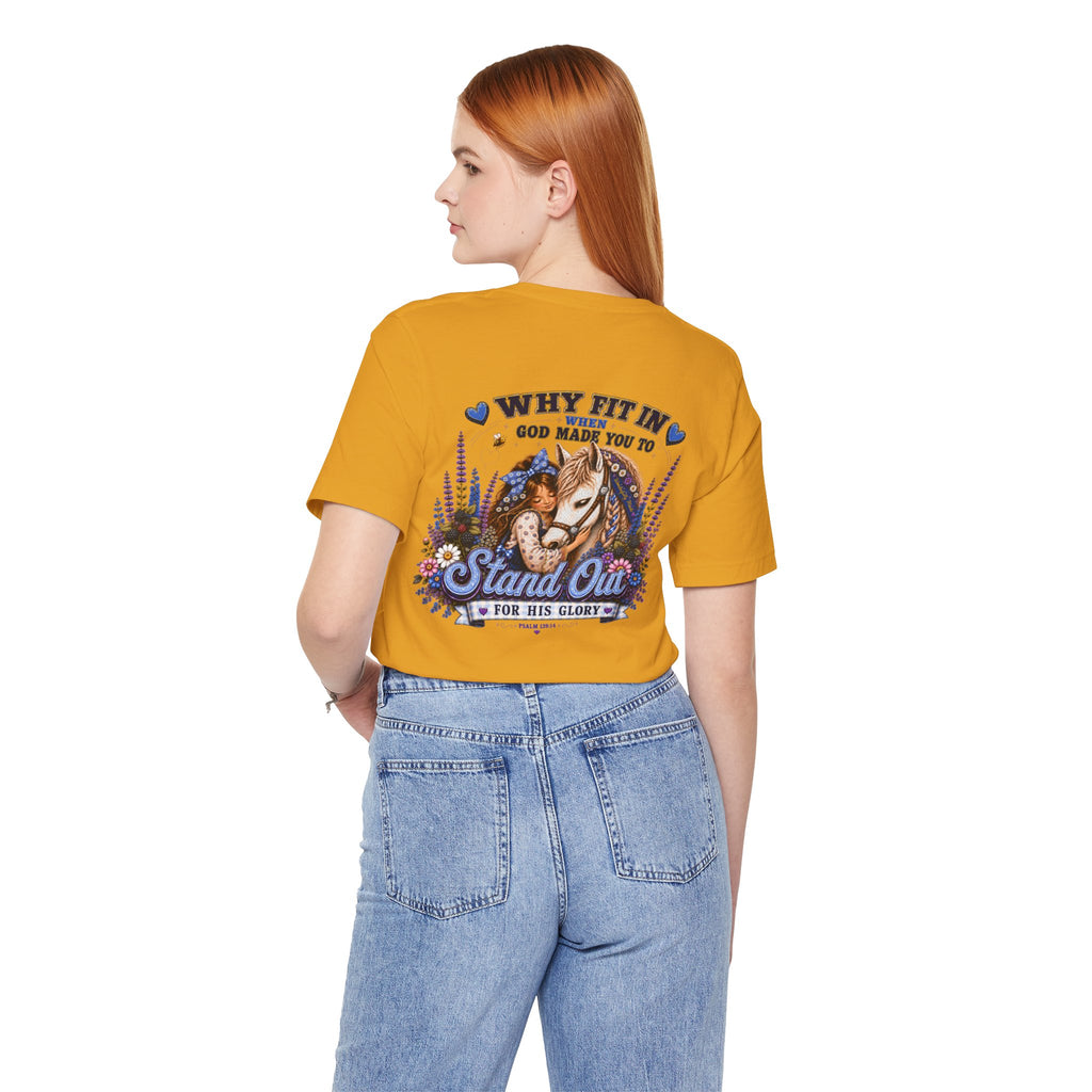 Wonderfully Made • Stand Out for His Glory Horse Tee | Psalm 139:14