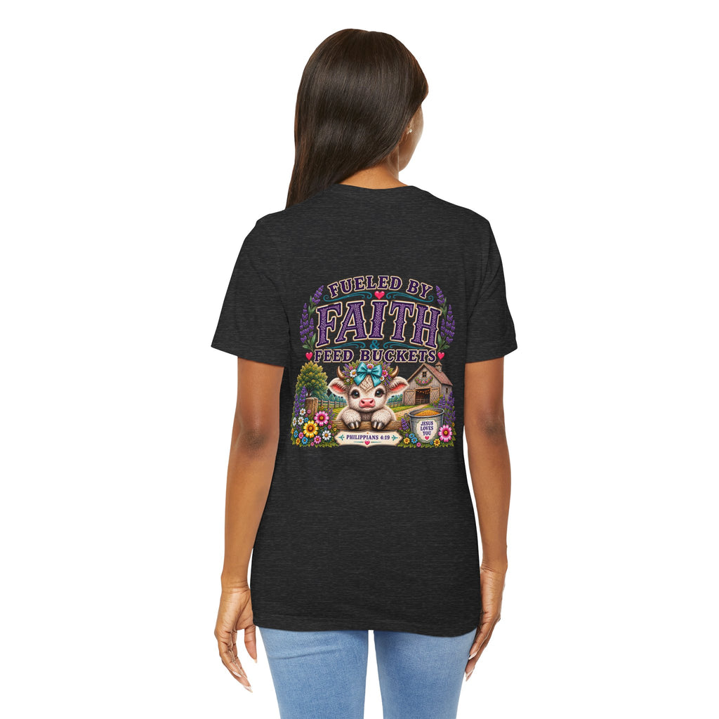 Fueled by Faith & Feed Buckets Tee-Philippians 4:19
