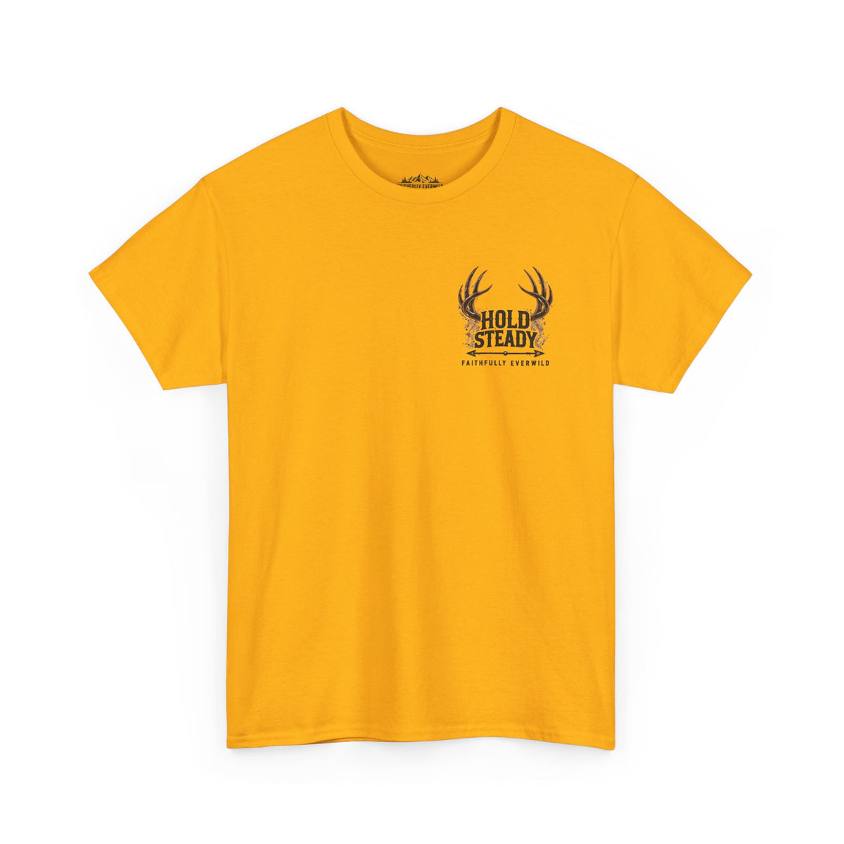 Hold Steady Bow Hunting Tee | Psalm 31:24