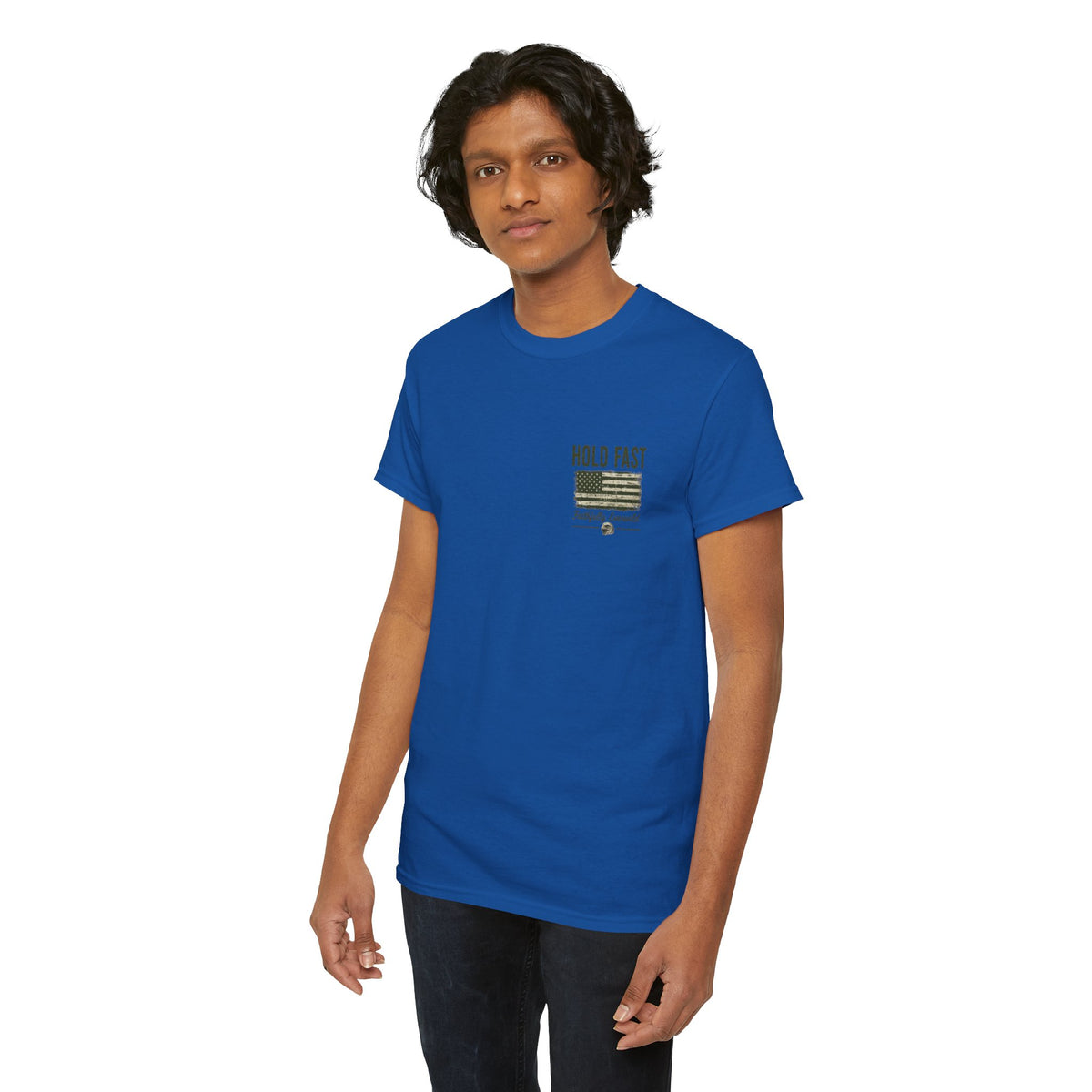 Never Give Up the Fight – Hold Fast Men’s Graphic Tee – Hebrews 10:23