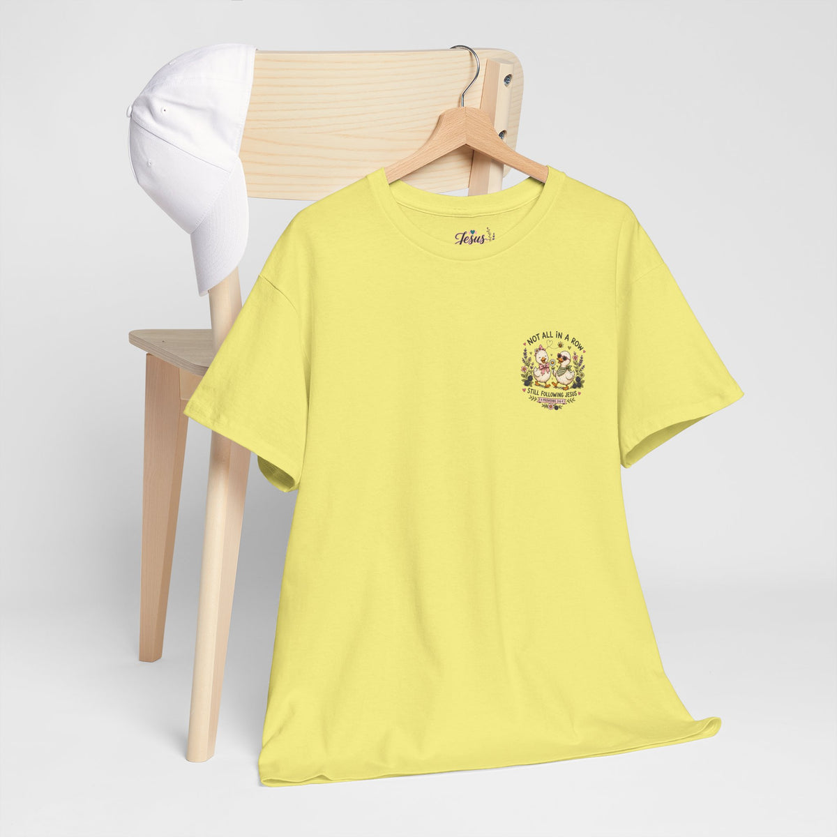 Not All in a Row, Still Following Jesus Duck T-Shirt