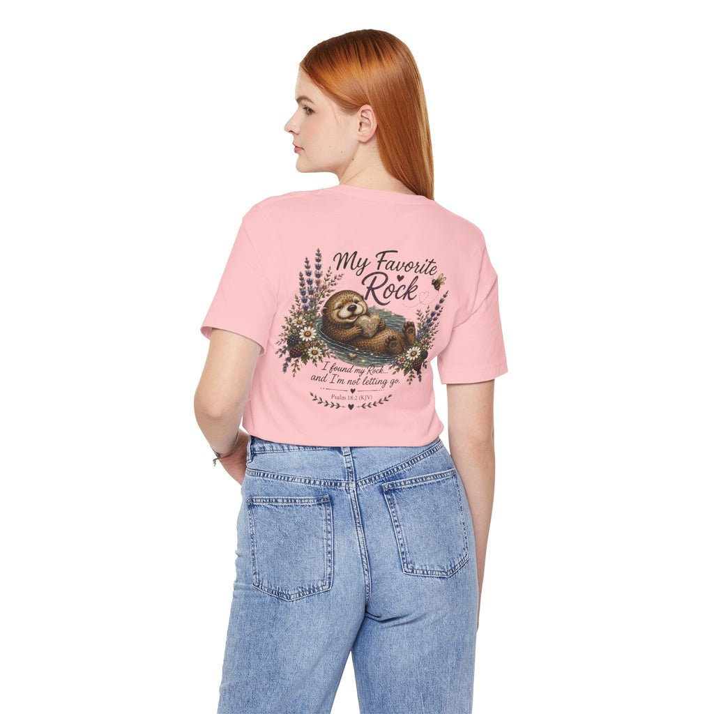 My Favorite Rock Otter Faith Shirt – Psalm 18:2 KJV