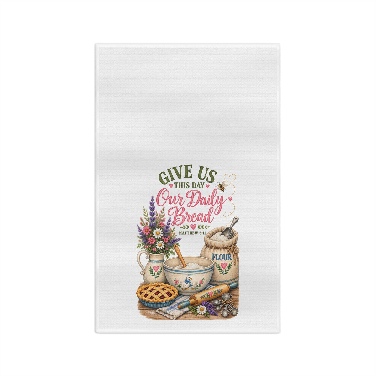 Seasoned With Grace Tea Towel | Colossians 4:6 🌸🐝