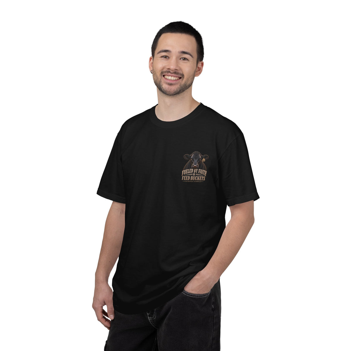 Fueled by Faith & Feed Buckets – Philippians 4:19 Angus Tee