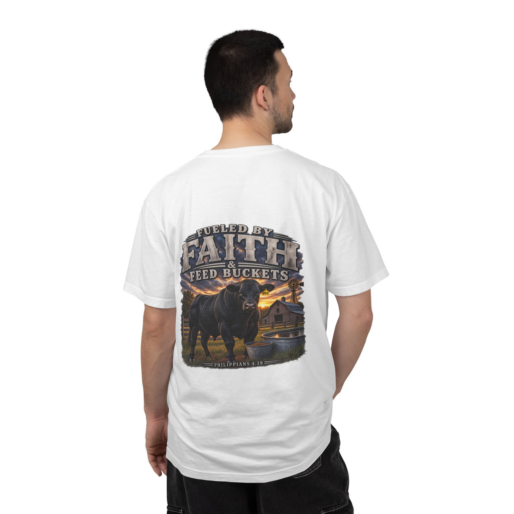 Fueled by Faith & Feed Buckets – Philippians 4:19 Angus Tee