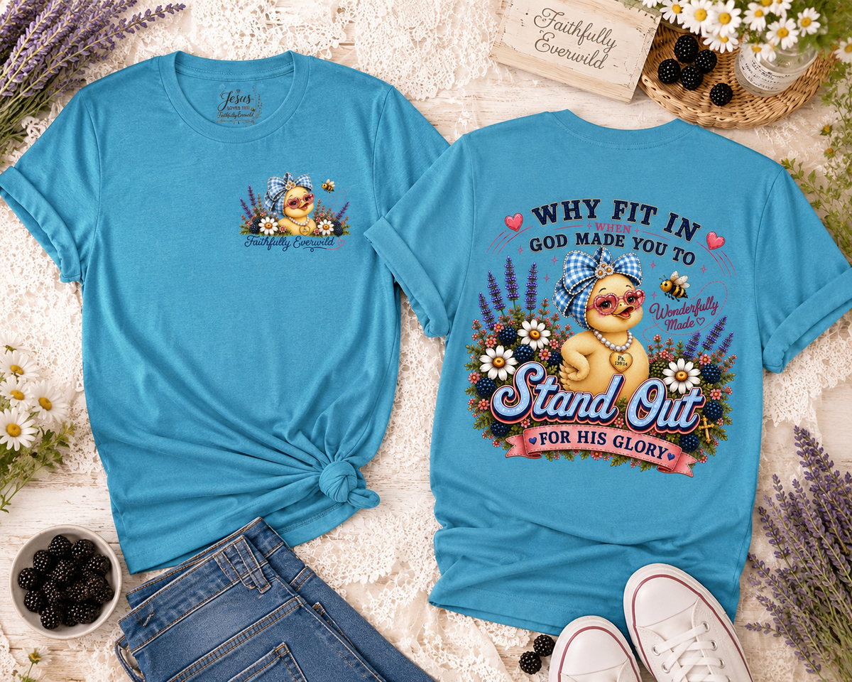 Made to Stand Out Duck Tee | Faith-Inspired Boutique T-Shirt | Faithfully Everwild
