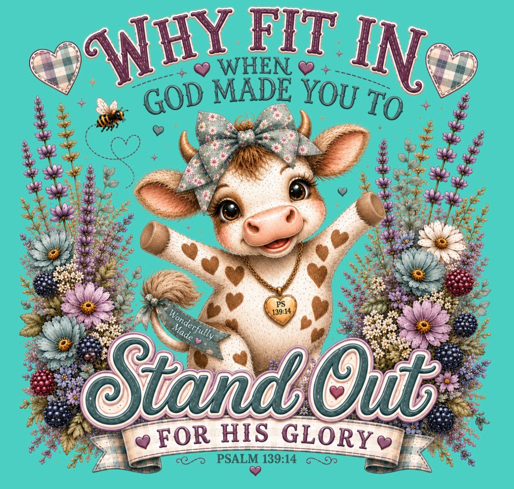 Why Fit In? God Made You to Stand Out Faith Tee
