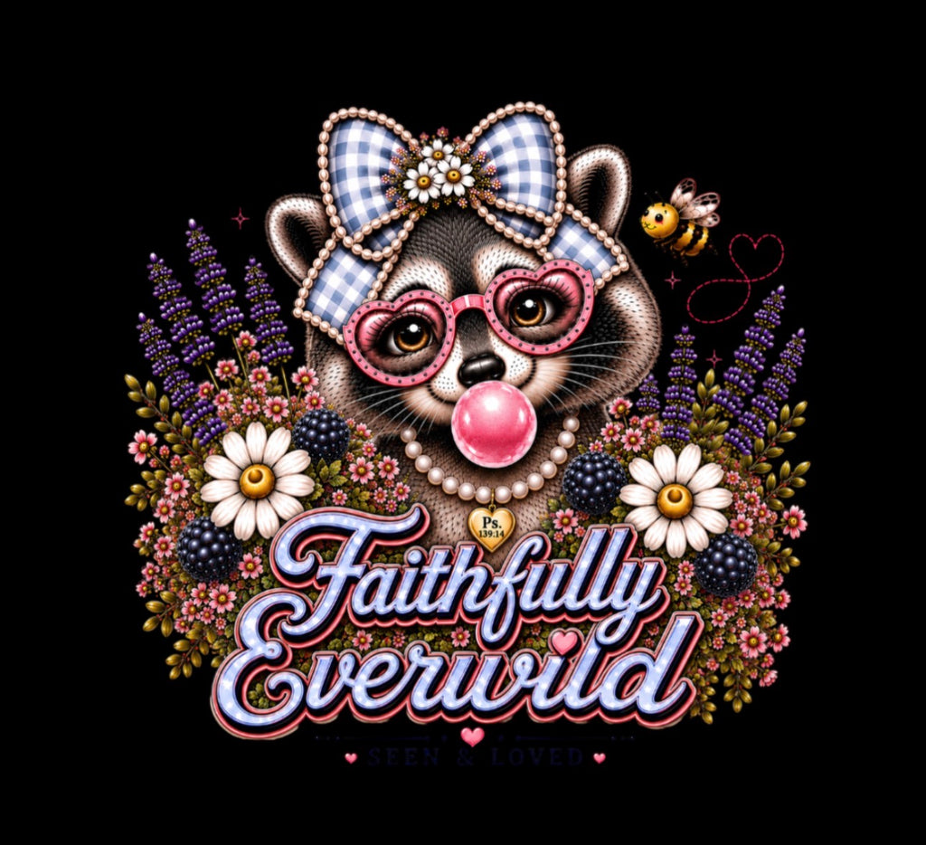 Wonderfully Made Raccoon Tee • Stand Out for His Glory | Psalm 139:14