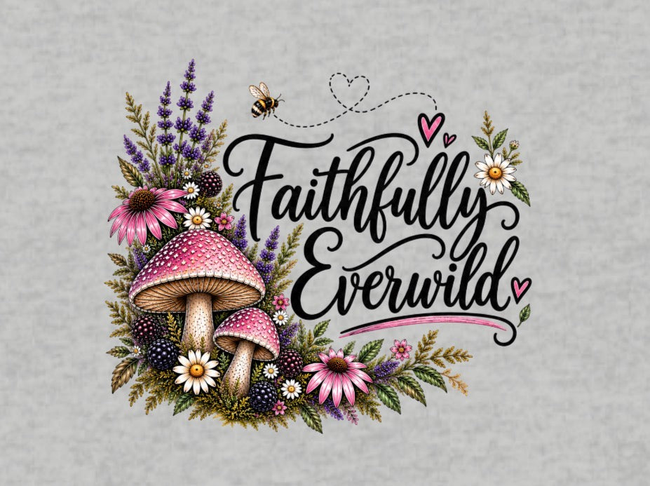 Mushrooms Can Grow Through The Mess Tee | Romans 5:3-4 Faith Shirt