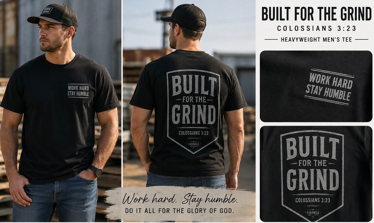 Built for the Grind | Colossians 3:23 Heavyweight Men’s Tee