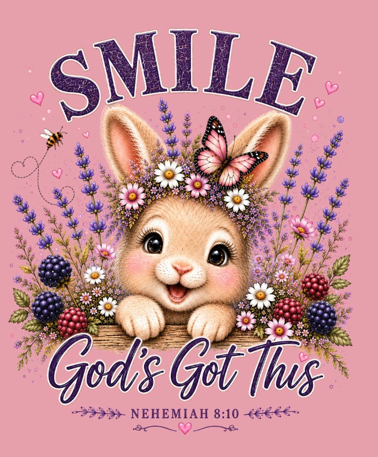 God’s Got This Bunny Graphic Tee | Nehemiah 8:10