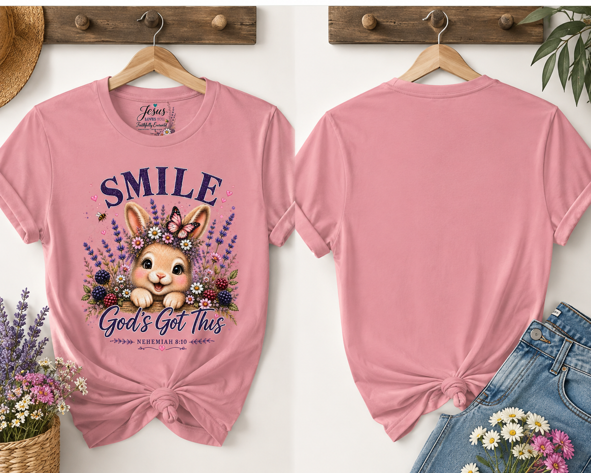 God’s Got This Bunny Graphic Tee | Nehemiah 8:10