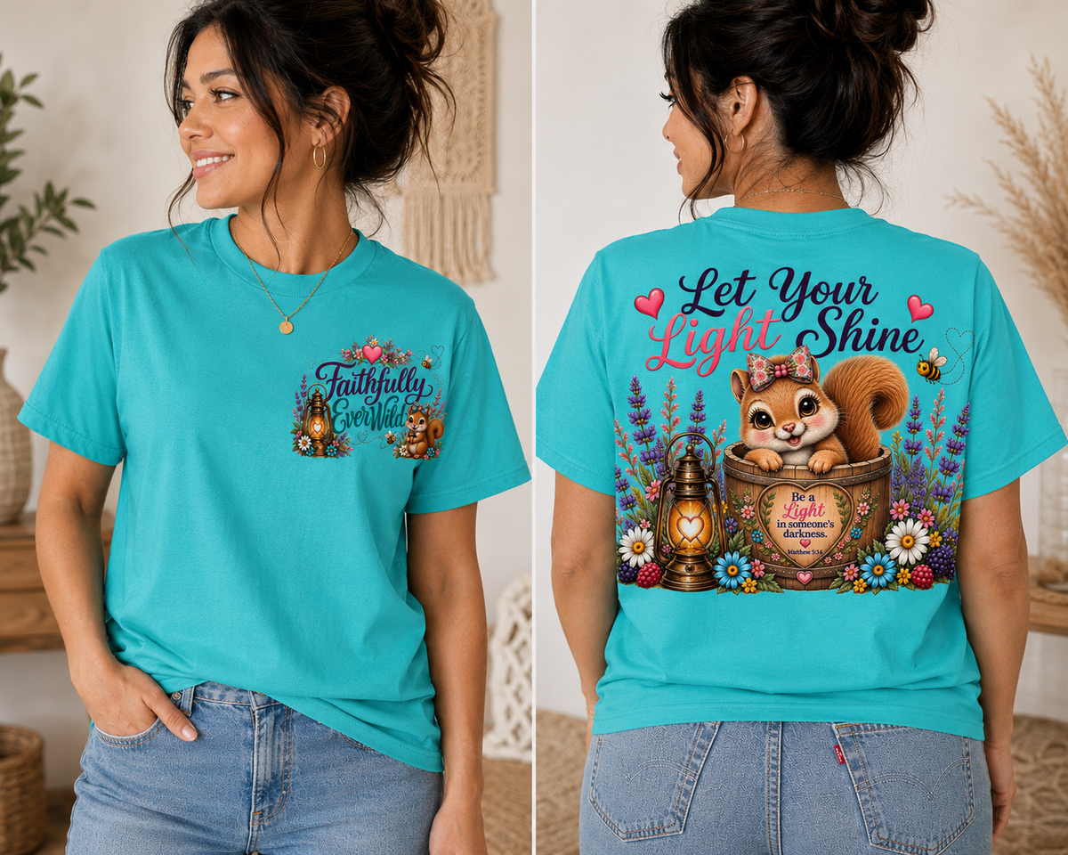 Let Your Light Shine Wildflower Tee | Matthew 5:14