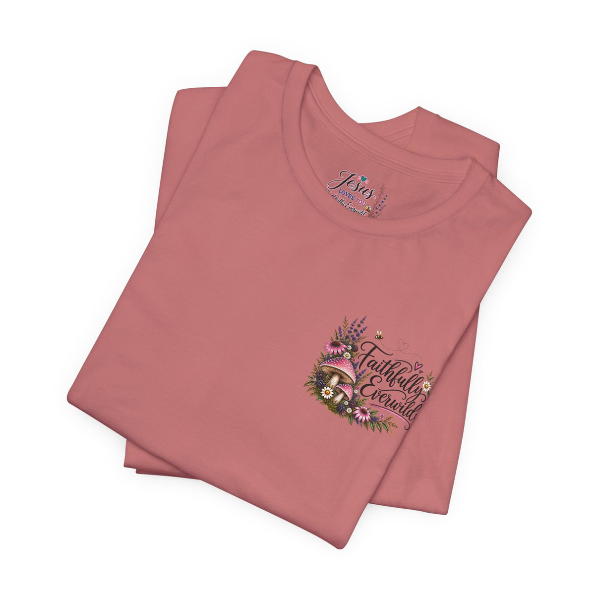 Mushrooms Can Grow Through The Mess Tee | Romans 5:3-4 Faith Shirt
