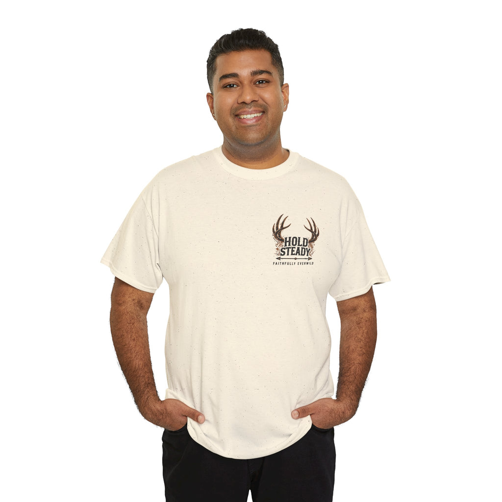 Hold Steady Bow Hunting Tee | Psalm 31:24