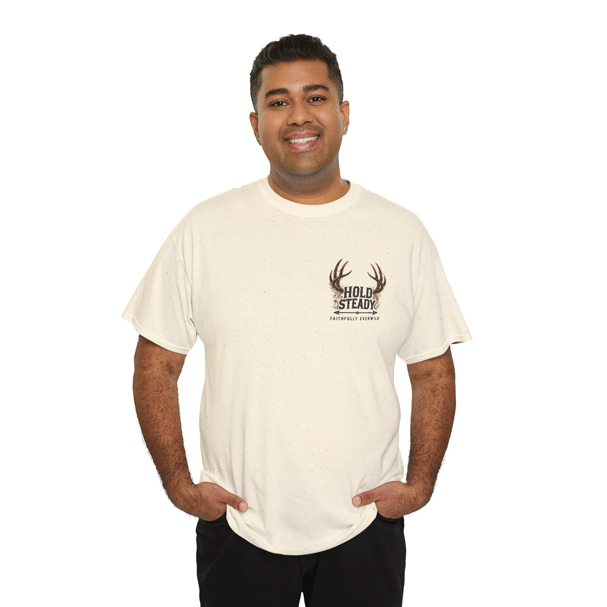 Hold Steady Bow Hunting Tee | Psalm 31:24