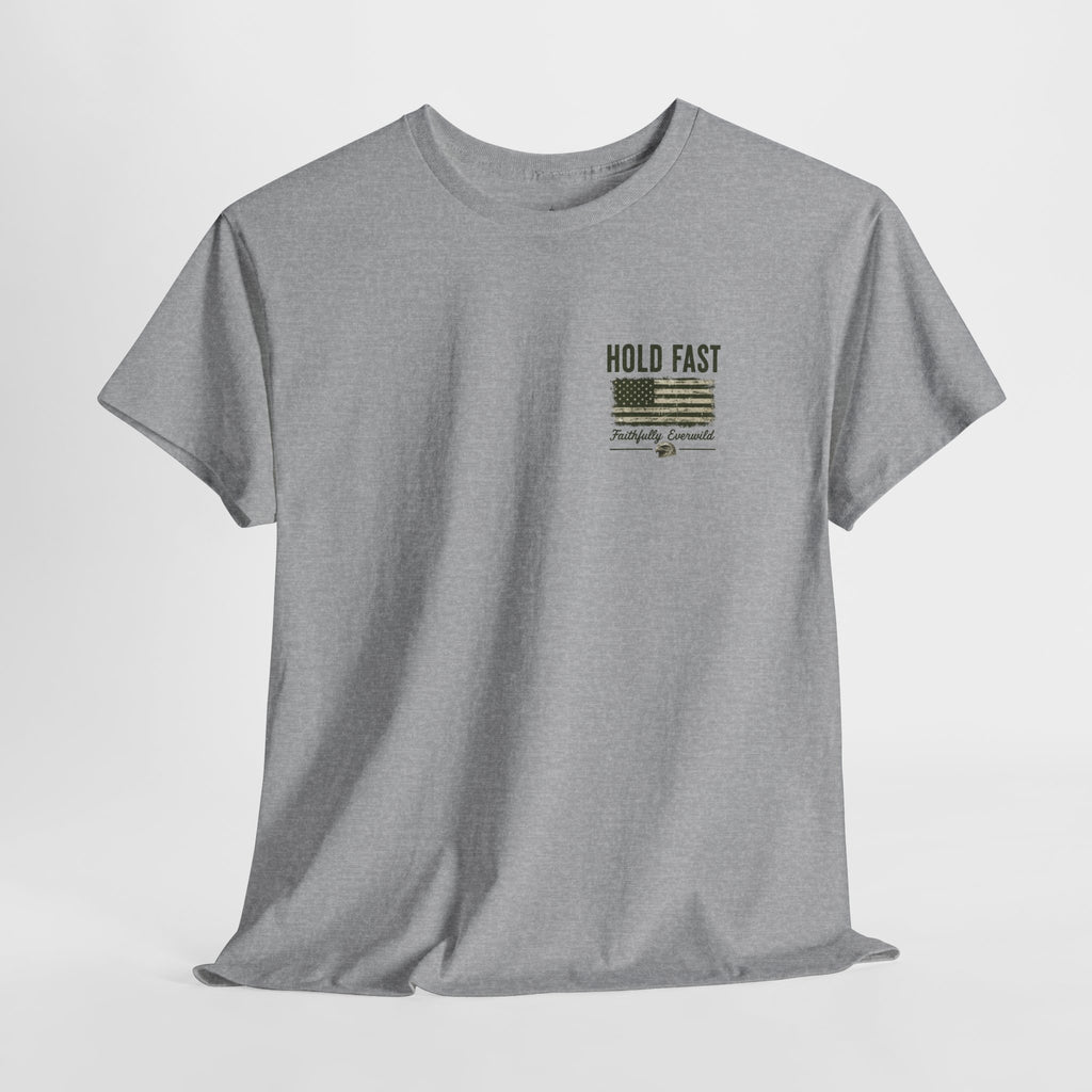 Never Give Up the Fight – Hold Fast Men’s Graphic Tee – Hebrews 10:23