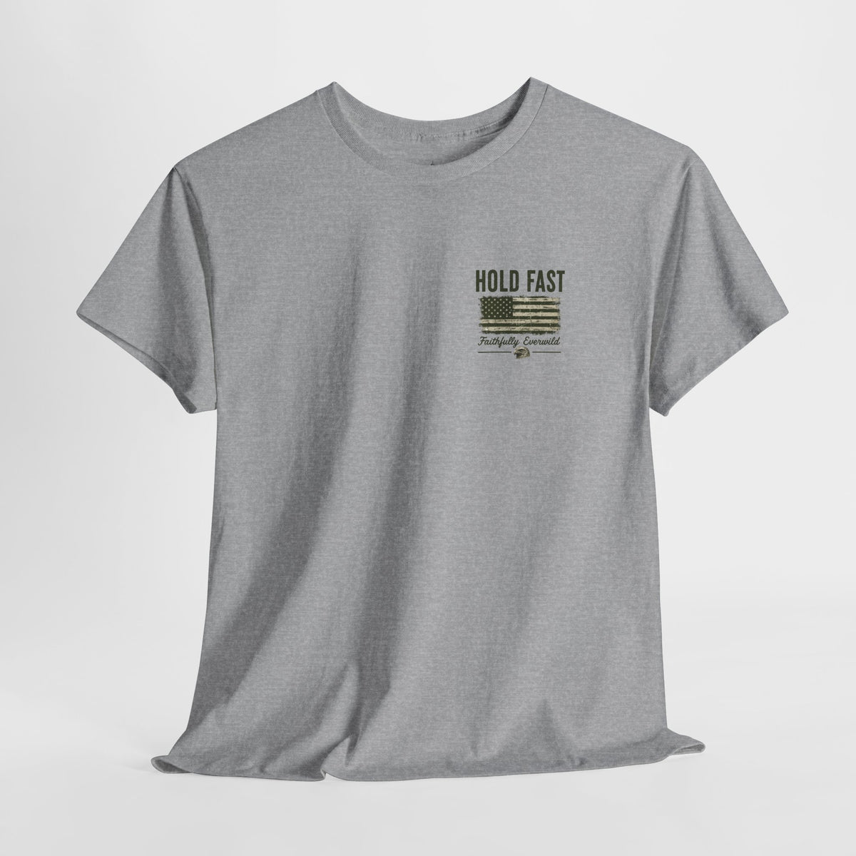 Never Give Up the Fight – Hold Fast Men’s Graphic Tee – Hebrews 10:23