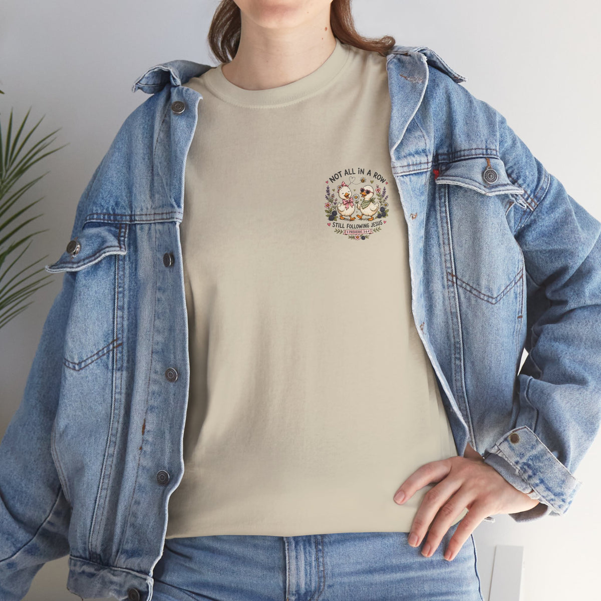 Not All in a Row, Still Following Jesus Duck T-Shirt