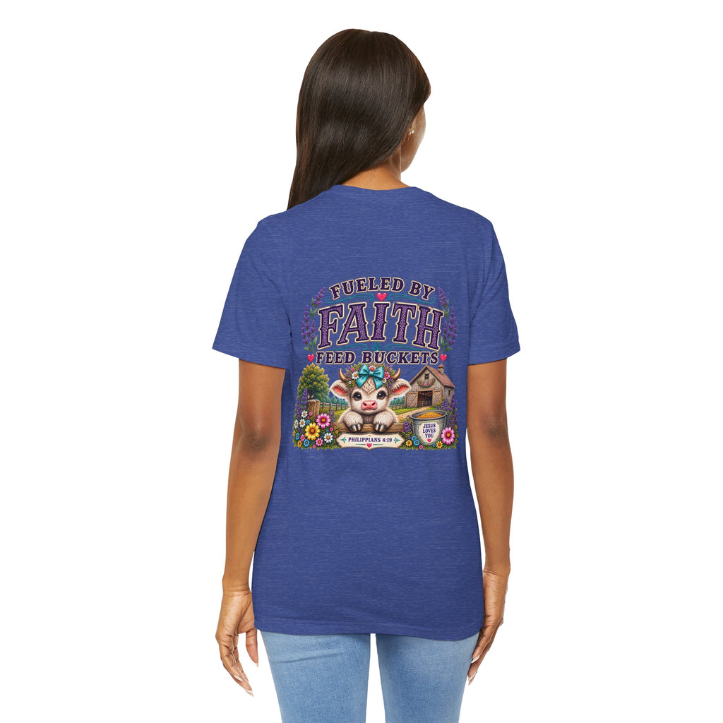Fueled by Faith & Feed Buckets Tee-Philippians 4:19