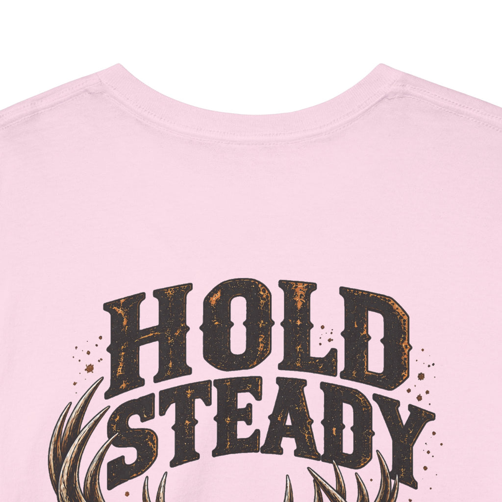 Hold Steady Bow Hunting Tee | Psalm 31:24