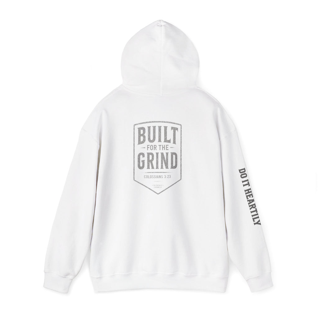 Built for the Grind Hoodie Sweatshirt| Colossians 3:23 | Men’s Christian Workwear
