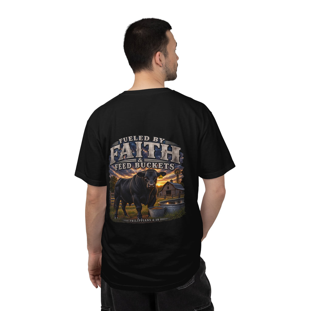 Fueled by Faith & Feed Buckets – Philippians 4:19 Angus Tee