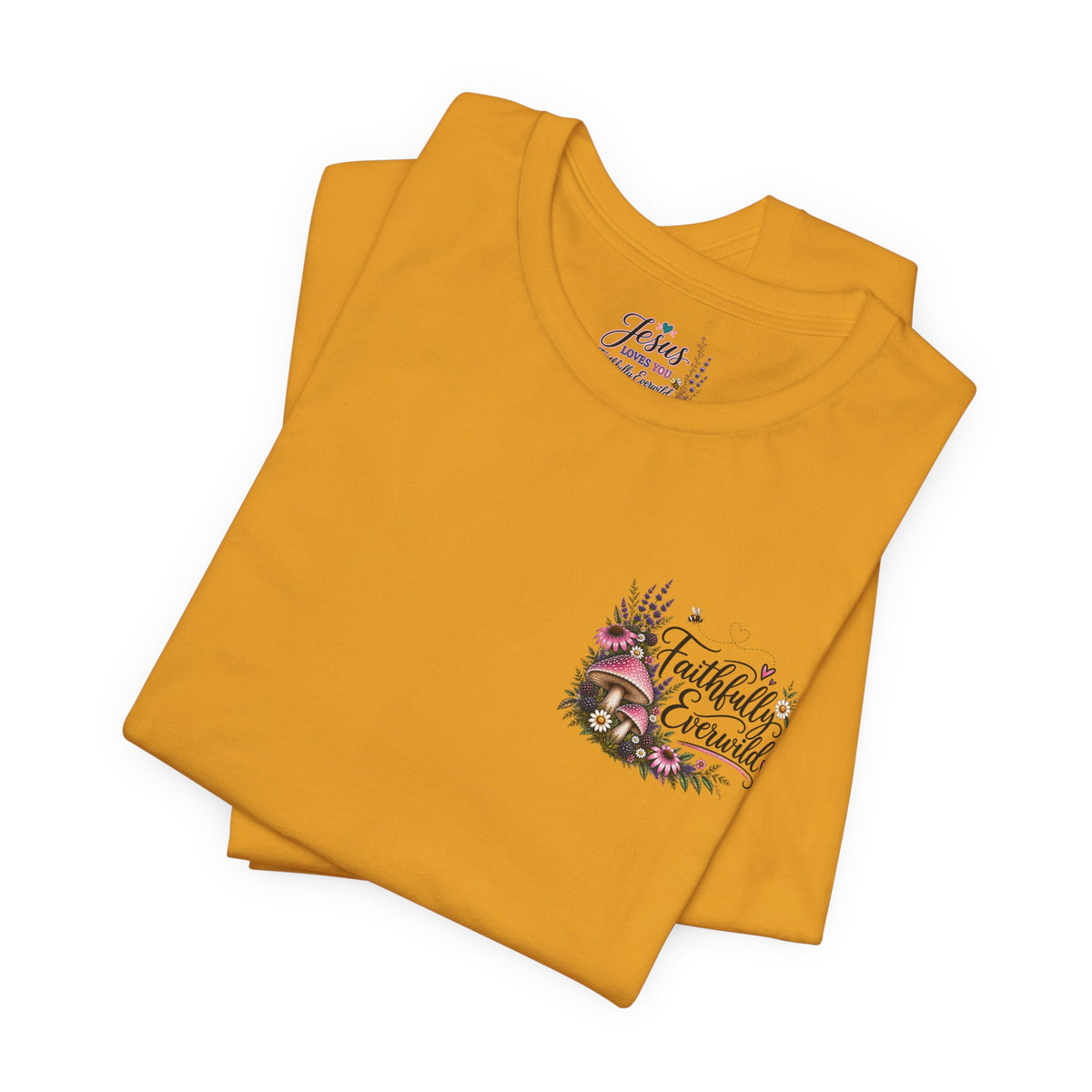 Mushrooms Can Grow Through The Mess Tee | Romans 5:3-4 Faith Shirt