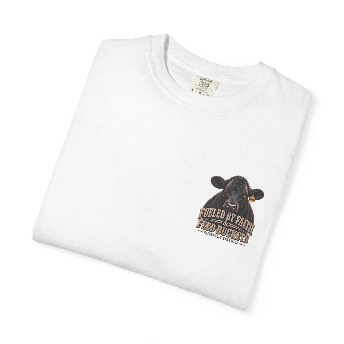 Fueled by Faith & Feed Buckets – Philippians 4:19 Angus Tee