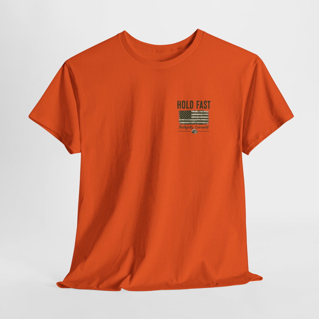Never Give Up the Fight – Hold Fast Men’s Graphic Tee – Hebrews 10:23